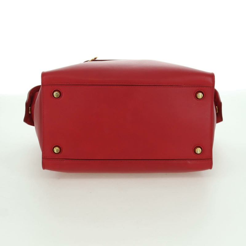 【日本直送】CELINE 小號戒指包手提包 皮革 金紅色 正品 gh1913V-4