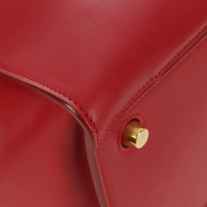 【日本直送】CELINE 小號戒指包手提包 皮革 金紅色 正品 gh1913V-8