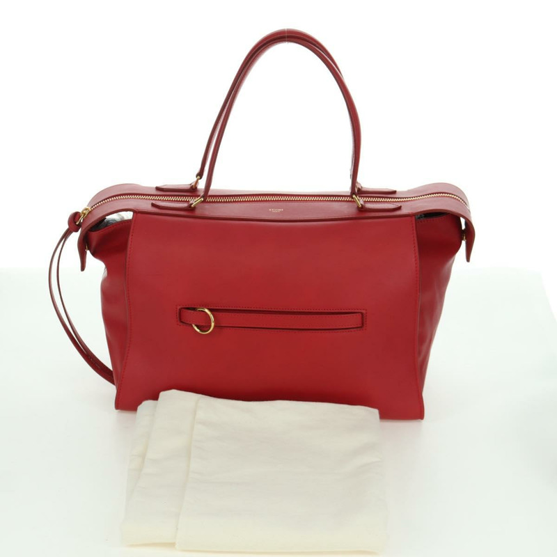 【日本直送】CELINE 小號戒指包手提包 皮革 金紅色 正品 gh1913V-11