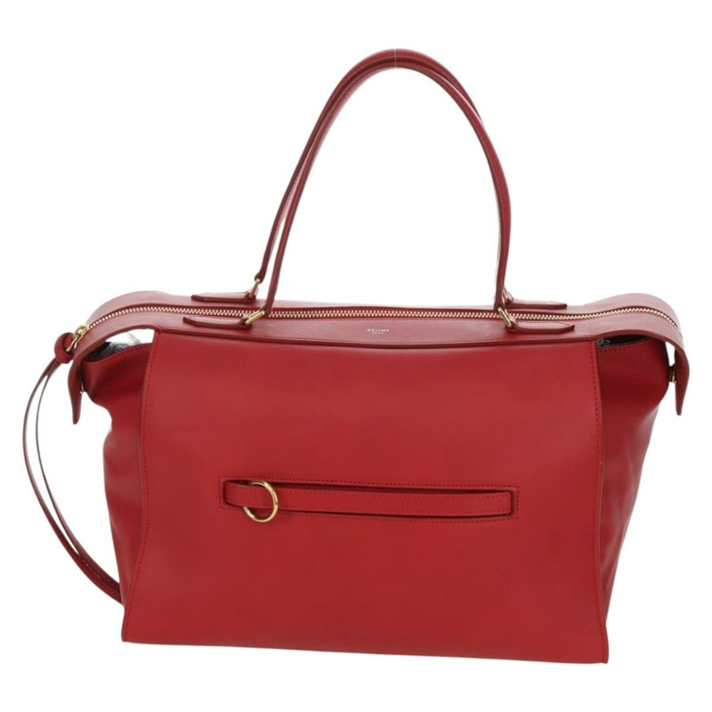 【日本直送】CELINE 小號戒指包手提包 皮革 金紅色 正品 gh1913V-12