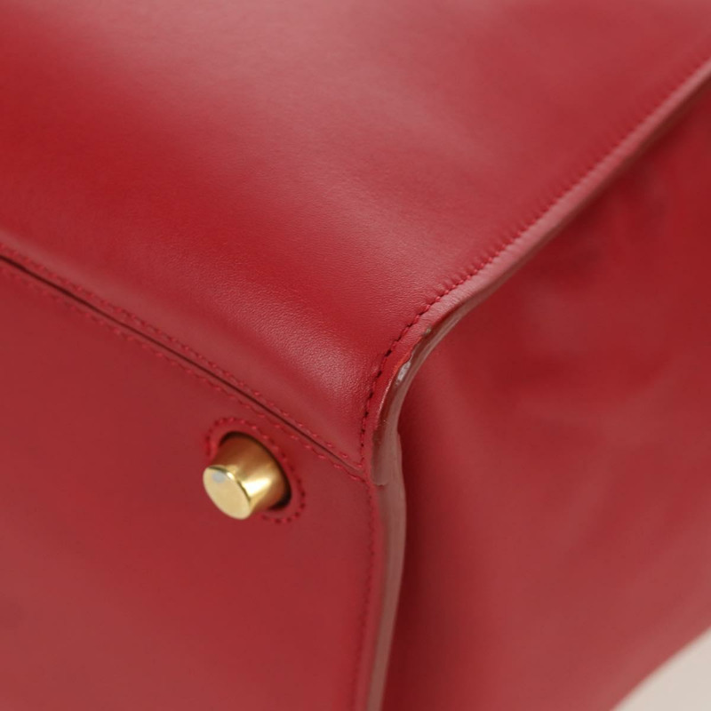 【日本直送】CELINE 小號戒指包手提包 皮革 金紅色 正品 gh1913V-13