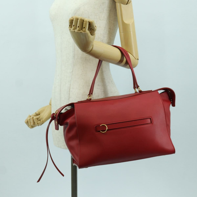 【日本直送】CELINE 小號戒指包手提包 皮革 金紅色 正品 gh1913V-24
