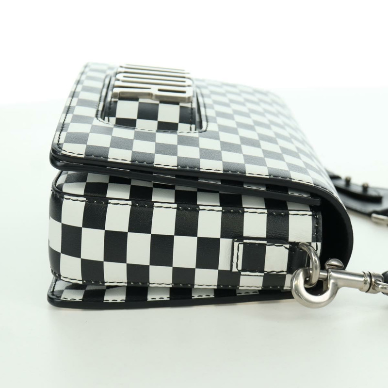 【日本直送】Christian Dior Evolution翻蓋單肩背包，黑色/白色真皮，正品，貨號gh1972M-4