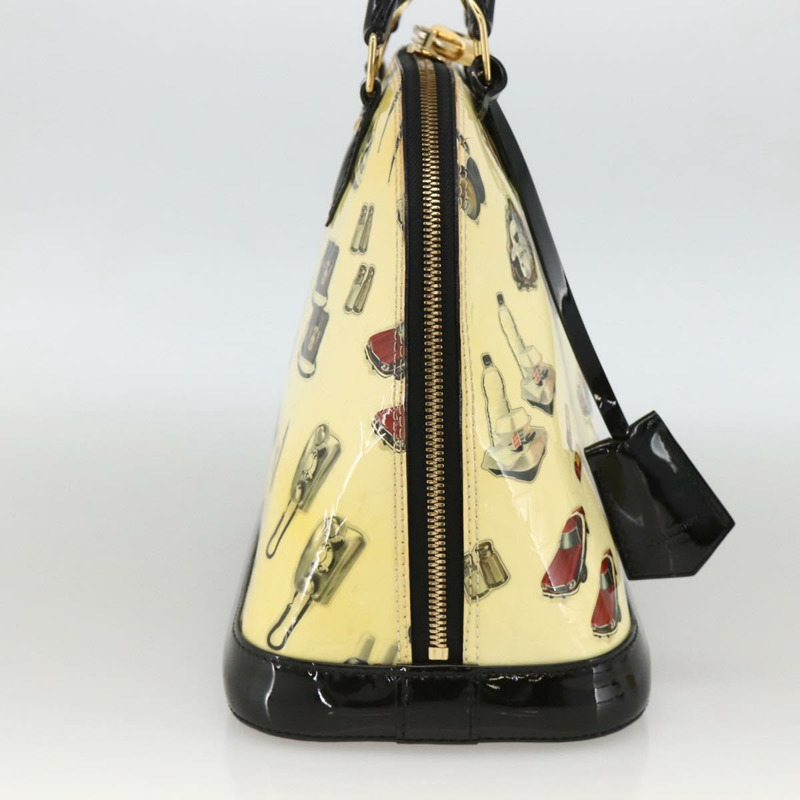 【日本直送】路易威登 Vernis 貼紙印花 Alma PM 手提包 白色 M50466 LV 正品 YKZ565-2