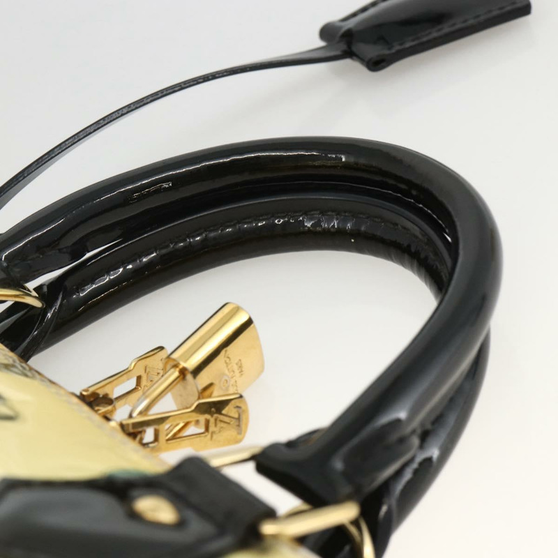 【日本直送】路易威登 Vernis 貼紙印花 Alma PM 手提包 白色 M50466 LV 正品 YKZ565-13