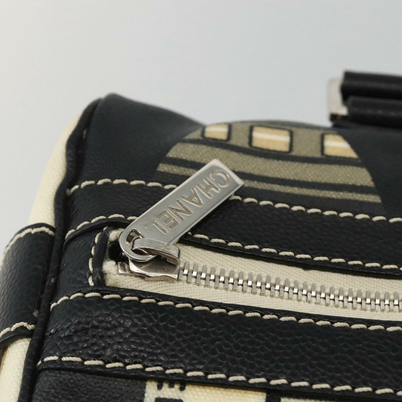 【日本直送】香奈兒 (CHANEL) 火車手提包 PVC 米色 銀色 CC 正品 YKZ558SAV-17