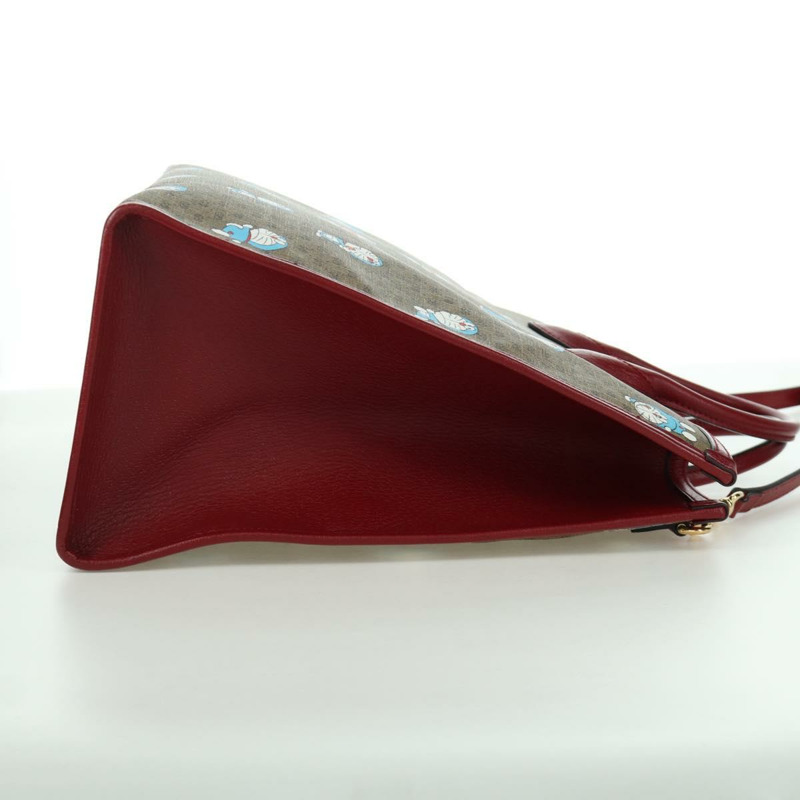 【日本直送】GUCCI GUCCI × Doraemon Micro GG Supreme Bag PVC 2way Beige 653952 Auth YKZ557SAM-3