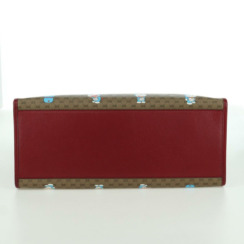 【日本直送】GUCCI GUCCI × Doraemon Micro GG Supreme Bag PVC 2way Beige 653952 Auth YKZ557SAM-4