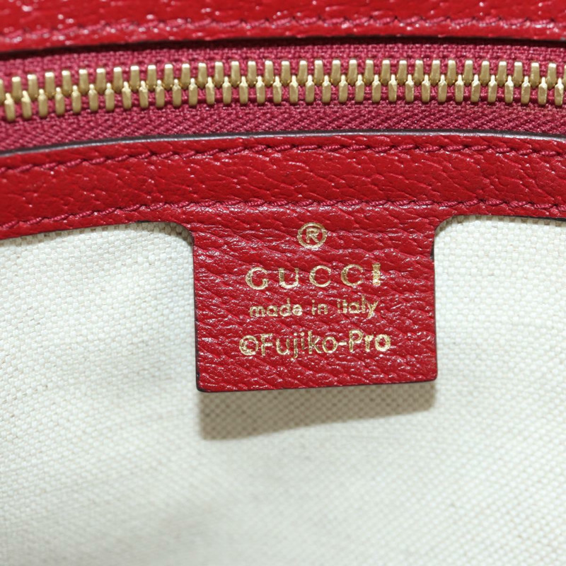 【日本直送】GUCCI GUCCI × Doraemon Micro GG Supreme Bag PVC 2way Beige 653952 Auth YKZ557SAM-23