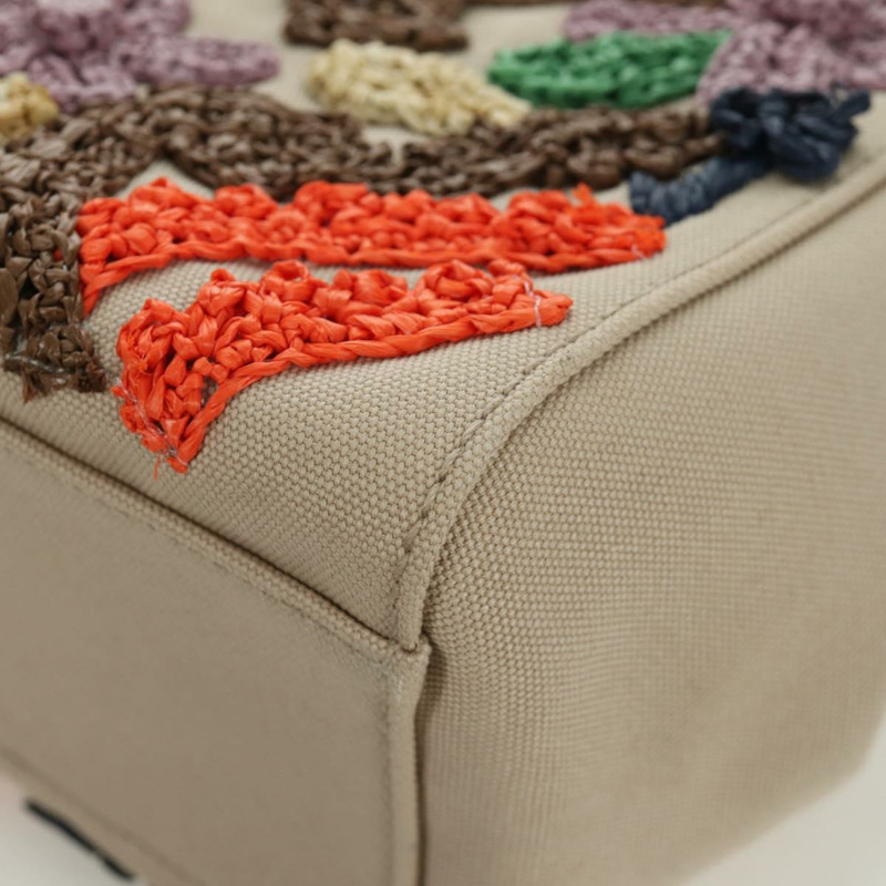 【日本直送】Miu Miu 竹節手提包帆布兩用包米色金色正品 YKZ585SAM-16