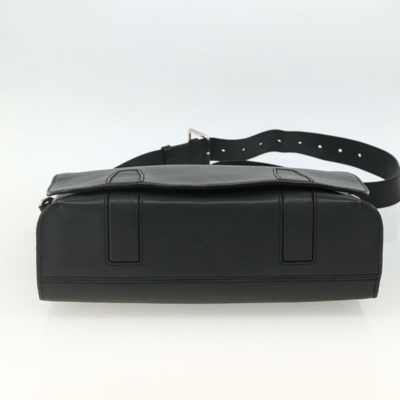 【日本直送】路易威登 Epi Harrington Messenger MM 單肩包 黑色 M53409 正品 ka3397-4