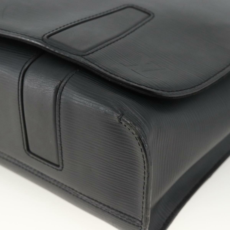 【日本直送】路易威登 Epi Harrington Messenger MM 單肩包 黑色 M53409 正品 ka3397-8