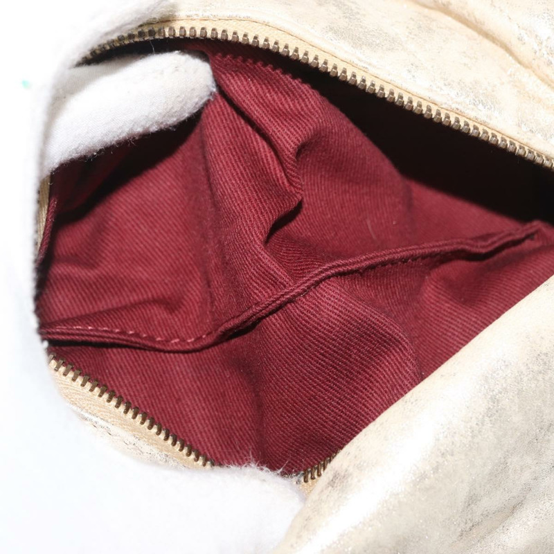 【日本直送】香奈兒 (CHANEL) 絎縫鏈條單背包 香檳金 CC 皮革 Auth YKZ577A-20