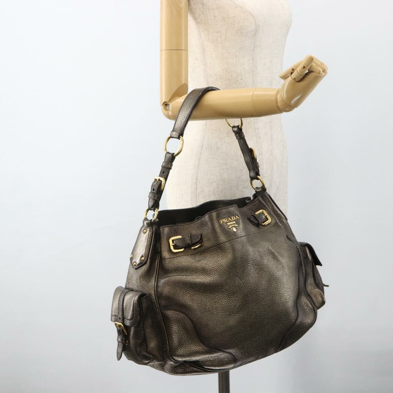 【日本直送】PRADA 金色皮革肩背包 正品 YKZ790A-26