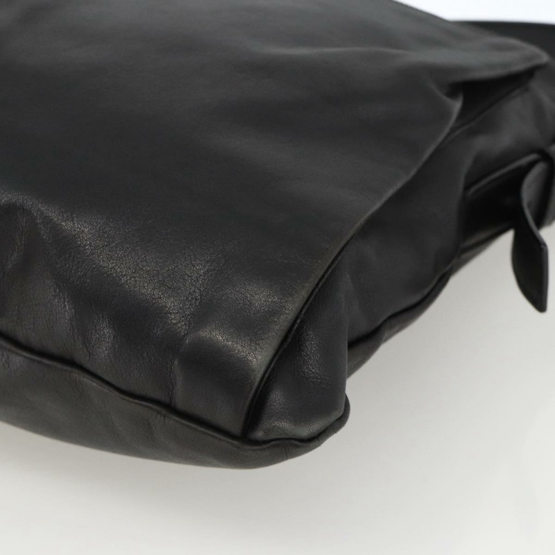 【日本直送】PRADA 黑色銀色皮革肩背包 正品 ka3432A-8