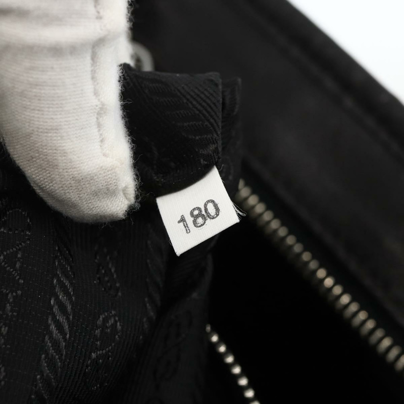 【日本直送】PRADA 黑色銀色皮革肩背包 正品 ka3432A-11