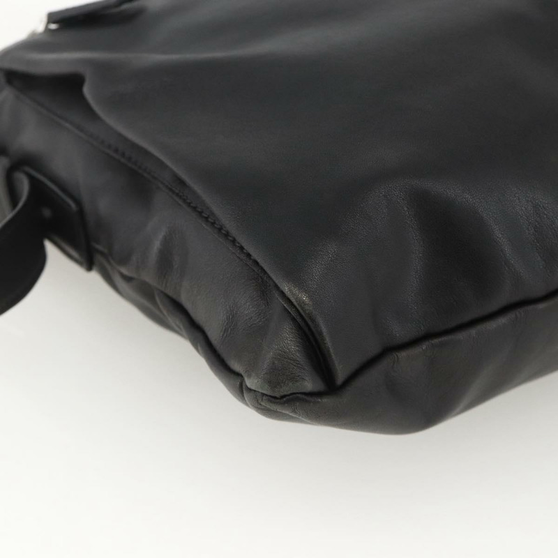 【日本直送】PRADA 黑色銀色皮革肩背包 正品 ka3432A-13