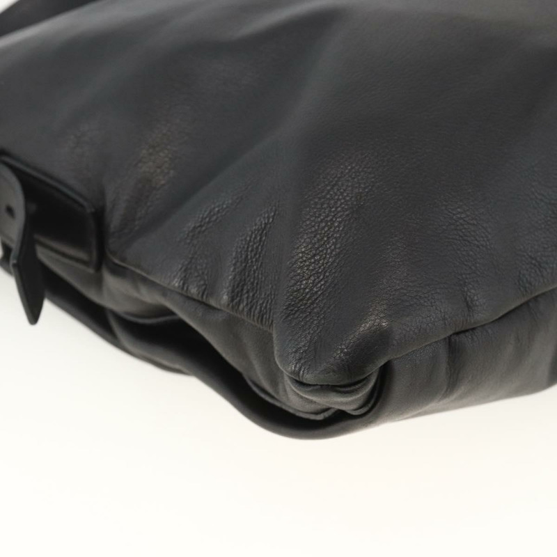 【日本直送】PRADA 黑色銀色皮革肩背包 正品 ka3432A-15