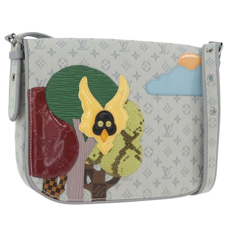 路易威登 Monogram Mini Musette Comte De Fe 手袋 灰色 M92279 LV Auth ka3339V