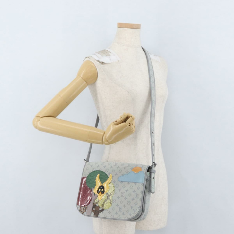 【日本直送】路易威登 Monogram Mini Musette Comte De Fe 手袋 灰色 M92279 LV Auth ka3339V-22