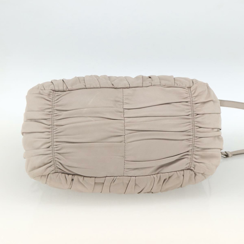 【日本直送】PRADA 納帕皮革手提包 2way 灰色銀色 Auth ka3377V-4