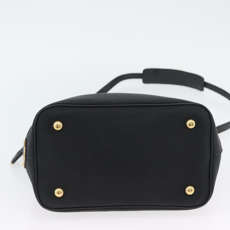【日本直送】PRADA 手提包 帆布 2way 黑色金色 Auth ka3289V-5
