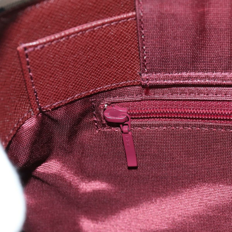 【日本直送】BURBERRY Nova 格紋肩背包帆布皮革米色金色酒紅色正品 am11153V-20