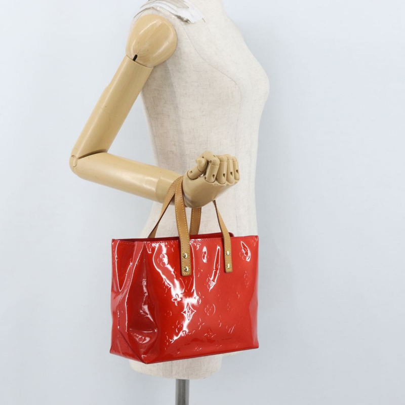 【日本直送】路易威登 Monogram Vernis Reade PM 手提包 紅色 M91088 正品 am11167A-22