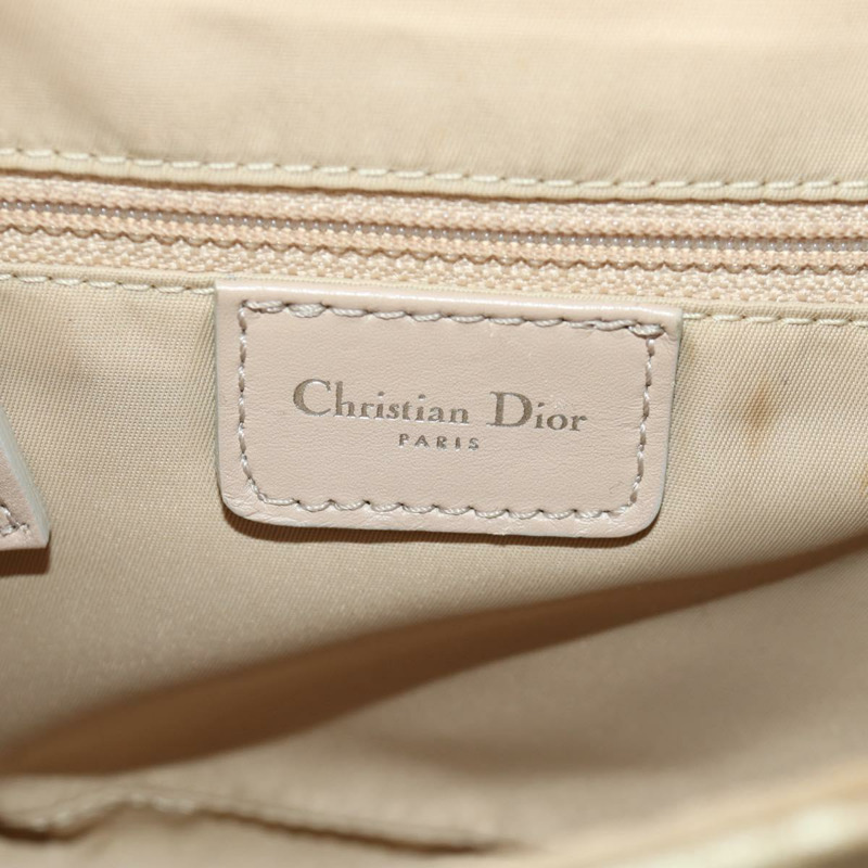 【日本直送】Christian Dior Trotter帆布浪漫鏈條包 PVC 米色銀色 正品 am11148V-20