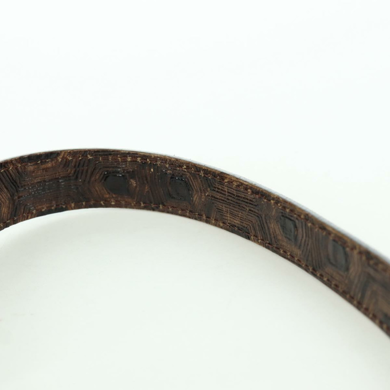 【日本直送】FENDI Zucca帆布間諜包手提包皮革黑色金色正品 am11142V-13