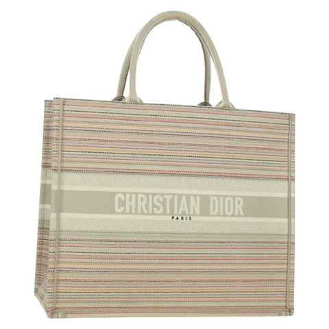 Christian Dior Book Tote 帆布手提包 米色 正品 SW2253SAM