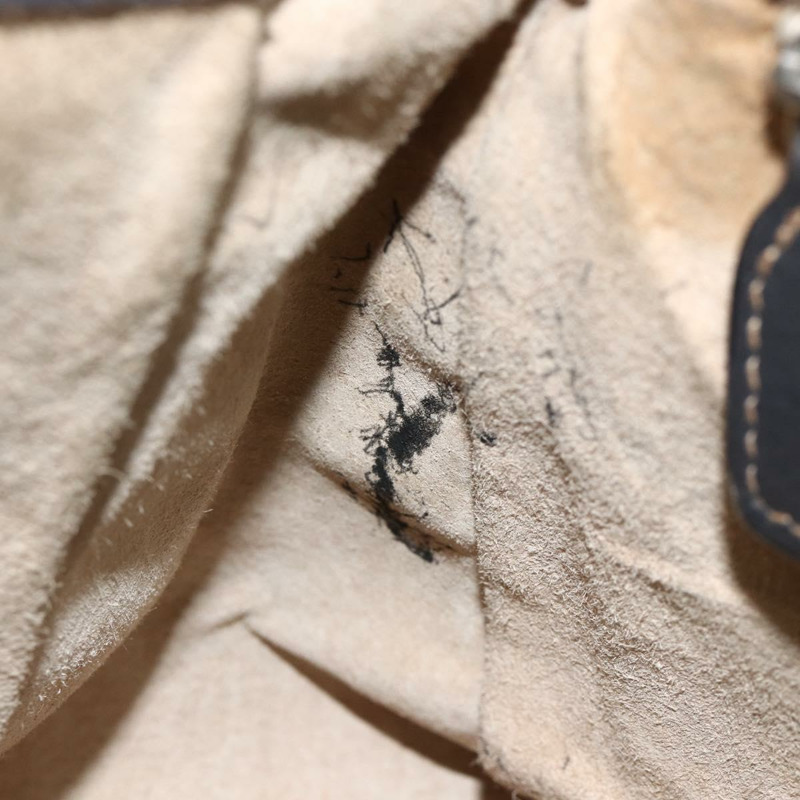 【日本直送】FENDI Selleria Mamma Baguette 手提包，皮革材質，銀色/炭灰色，正品 BAZ530A-21