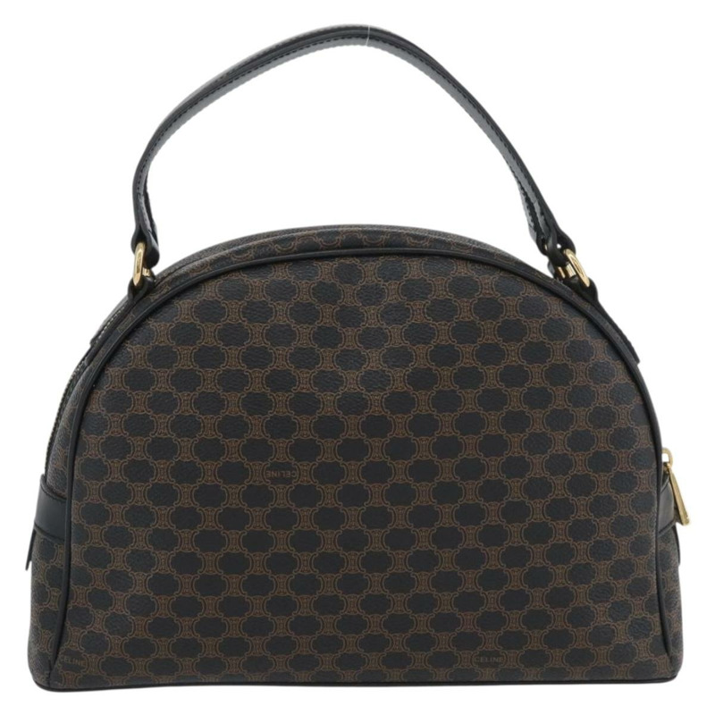 【日本直送】CELINE Macadam帆布手提包 PVC皮革 黑色金色 正品 SW2171A-1
