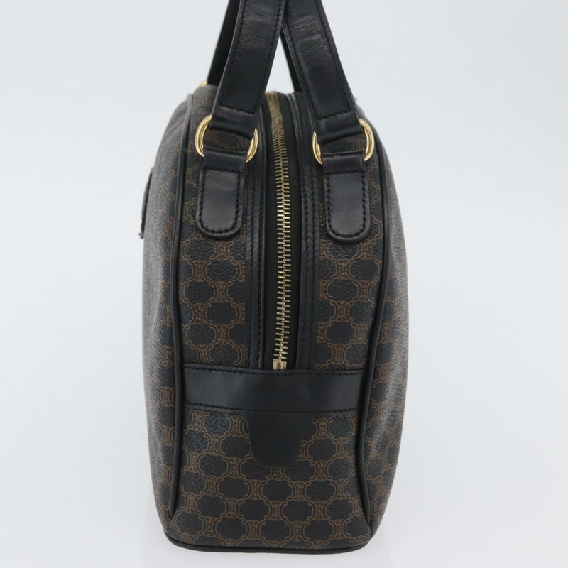 【日本直送】CELINE Macadam帆布手提包 PVC皮革 黑色金色 正品 SW2171A-2