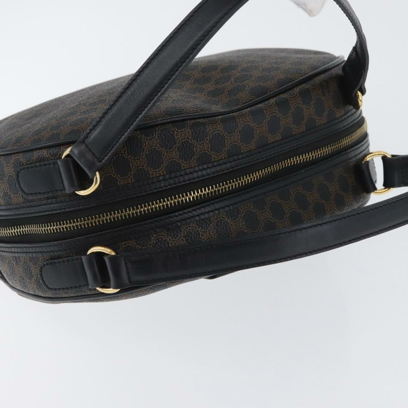 【日本直送】CELINE Macadam帆布手提包 PVC皮革 黑色金色 正品 SW2171A-5