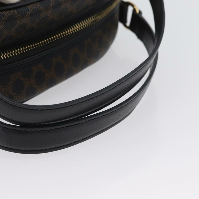 【日本直送】CELINE Macadam帆布手提包 PVC皮革 黑色金色 正品 SW2171A-6