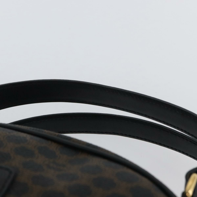 【日本直送】CELINE Macadam帆布手提包 PVC皮革 黑色金色 正品 SW2171A-7