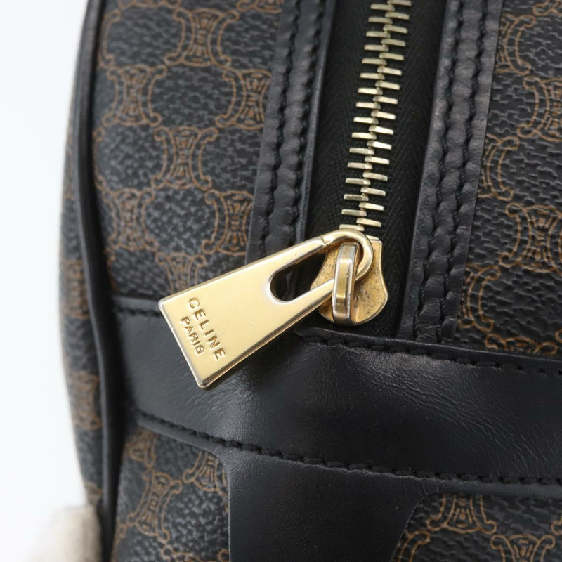 【日本直送】CELINE Macadam帆布手提包 PVC皮革 黑色金色 正品 SW2171A-9