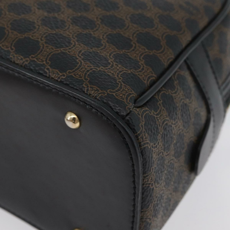 【日本直送】CELINE Macadam帆布手提包 PVC皮革 黑色金色 正品 SW2171A-13