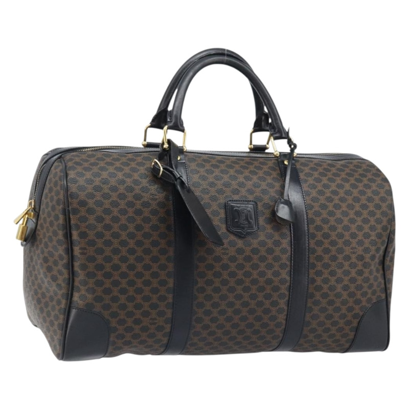 【日本直送】CELINE Macadam帆布手提包 PVC皮革 黑色金色 正品 SW2168A-0