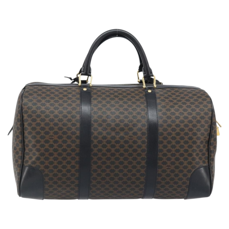 【日本直送】CELINE Macadam帆布手提包 PVC皮革 黑色金色 正品 SW2168A-1