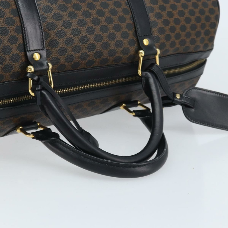 【日本直送】CELINE Macadam帆布手提包 PVC皮革 黑色金色 正品 SW2168A-6