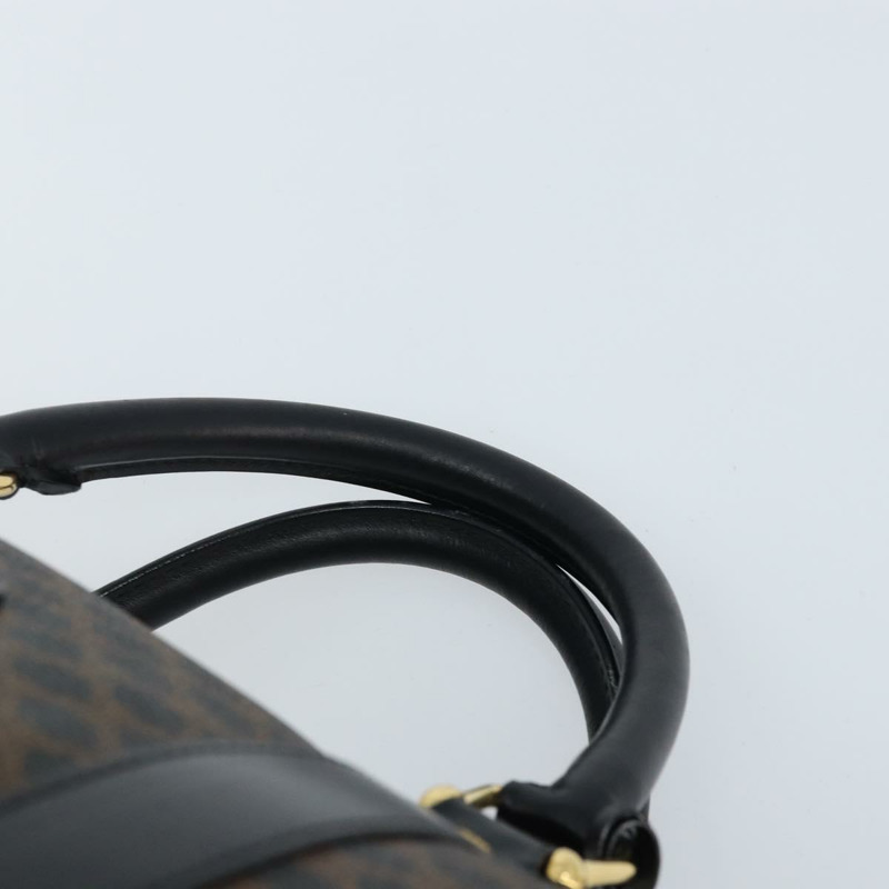 【日本直送】CELINE Macadam帆布手提包 PVC皮革 黑色金色 正品 SW2168A-7