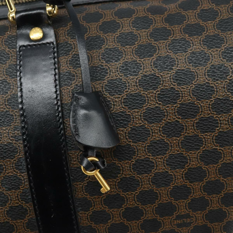 【日本直送】CELINE Macadam帆布手提包 PVC皮革 黑色金色 正品 SW2168A-9