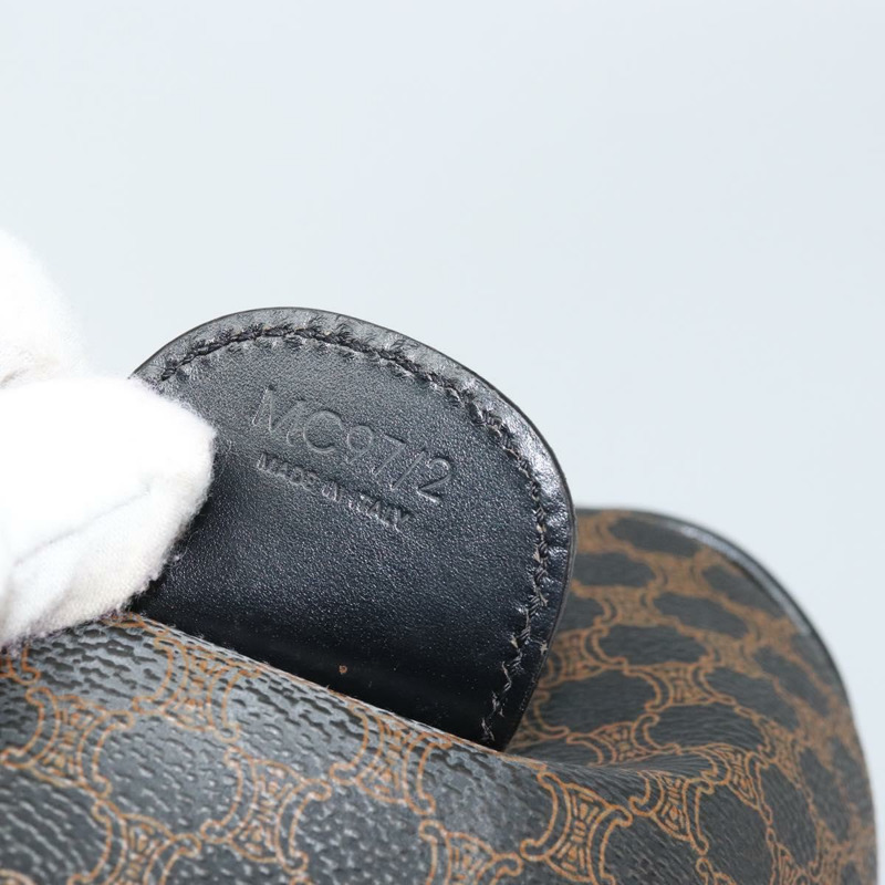 【日本直送】CELINE Macadam帆布手提包 PVC皮革 黑色金色 正品 SW2168A-11