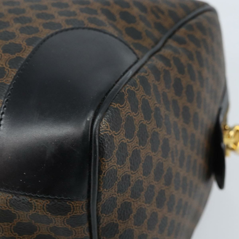 【日本直送】CELINE Macadam帆布手提包 PVC皮革 黑色金色 正品 SW2168A-14