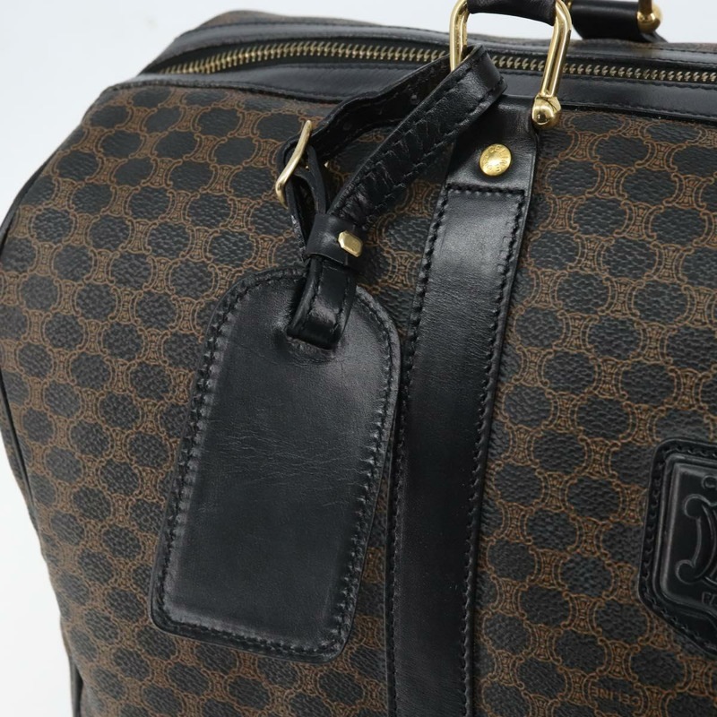 【日本直送】CELINE Macadam帆布手提包 PVC皮革 黑色金色 正品 SW2168A-18