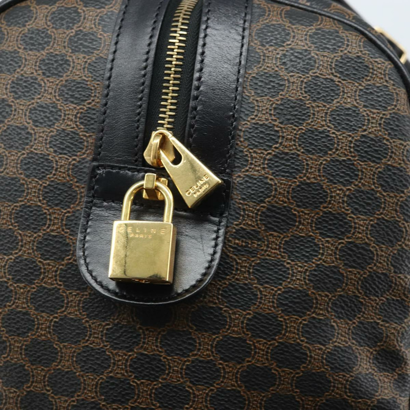 【日本直送】CELINE Macadam帆布手提包 PVC皮革 黑色金色 正品 SW2168A-19