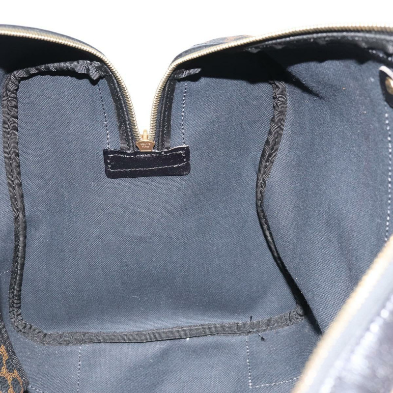 【日本直送】CELINE Macadam帆布手提包 PVC皮革 黑色金色 正品 SW2168A-20