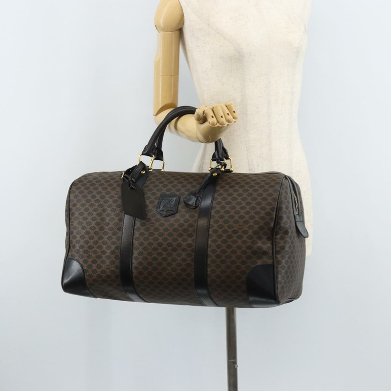 【日本直送】CELINE Macadam帆布手提包 PVC皮革 黑色金色 正品 SW2168A-24